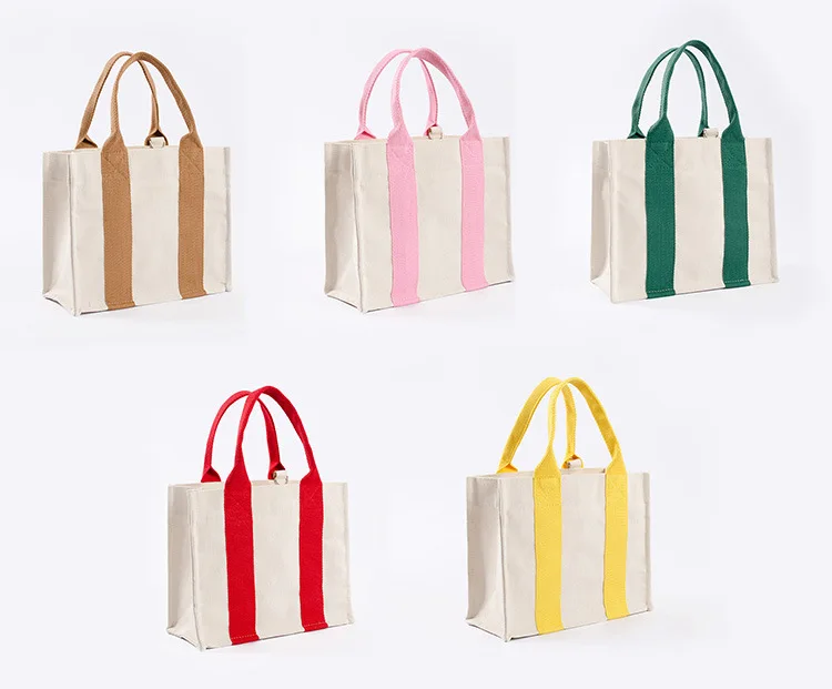 Best Selling Korean Shopping Tote Bag Canvas Hand Bag Cotton Canvas Tote Bag