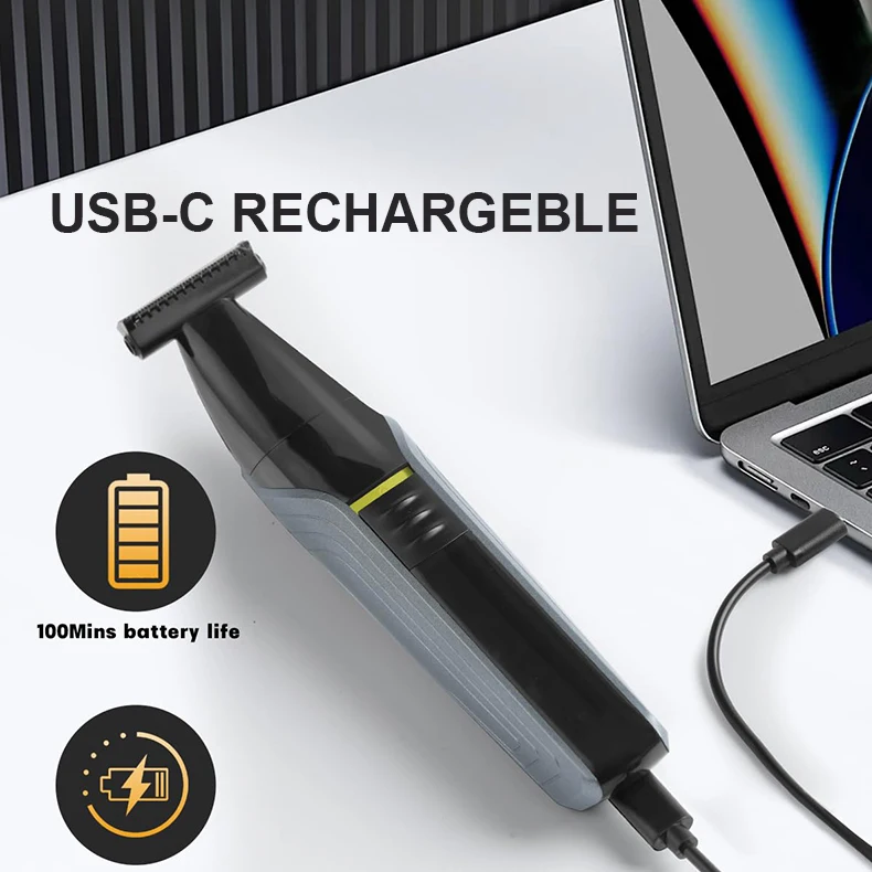 3 in 1 Rechargeable Cordless Color Coded Beard Trimmer with  Rotary Nose Hair Trimmer for Men,Hair Clippers, Ultra-Sharp Blade