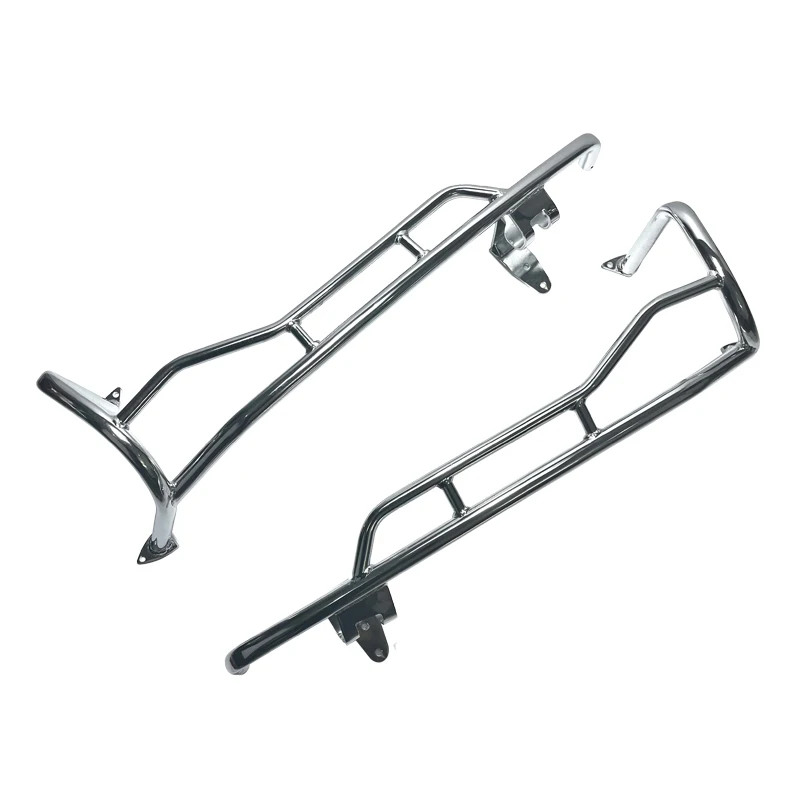 Motocycle  Accessories Gloss Black Rear Saddlebag Guards Rail  Crash Bar Bumper For 14 UP Indian Circle bar Guards Rail