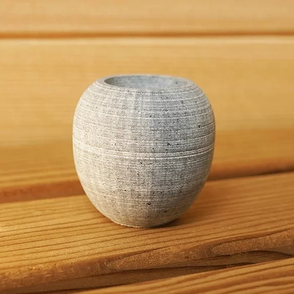 Dry Sauna Rooms Accessories Granite Stone Sauna Cup for Aromatic Oil