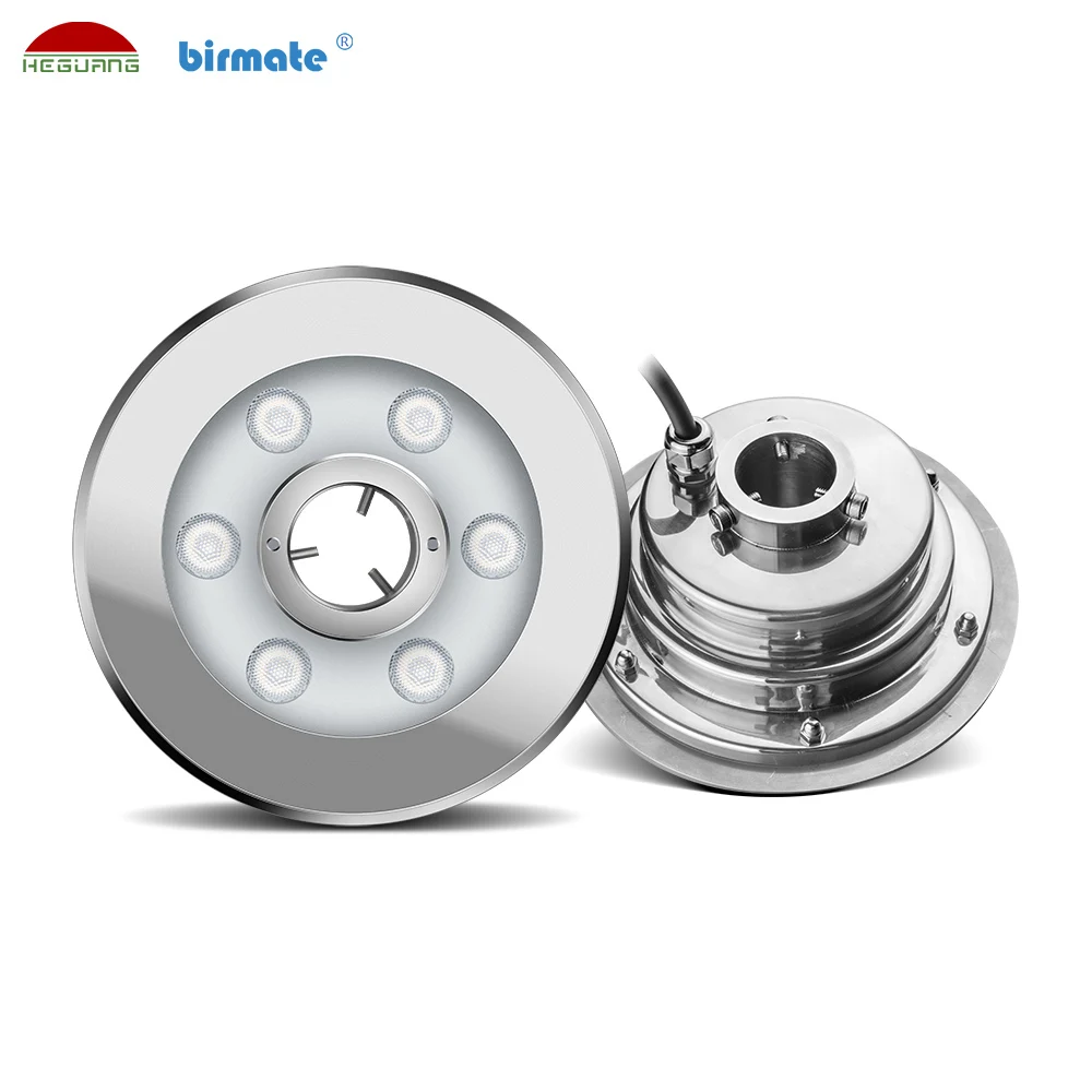 under water mount 24volt white purple amber led fountain lamp ip68 Submersible LED Ring Lights