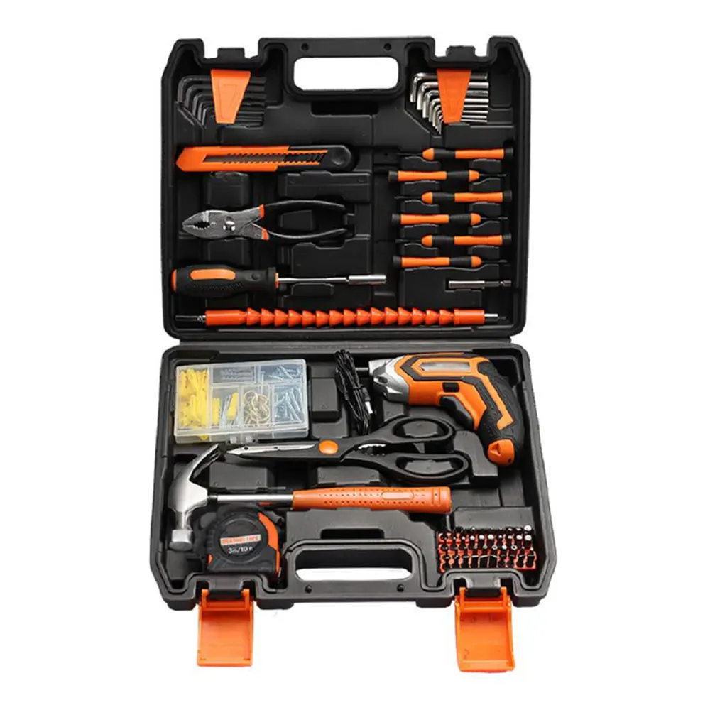 12v Electric Electrical Screwdriver Power Corded Cordless Drill Set Power Tool Kit Set Hard Case,hard Case Li-ion Battery 2-13mm
