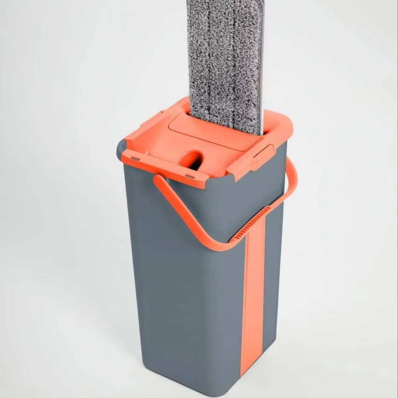 360 Wet And Dry Hand Free Flat Cleaning Mop Squeeze  Mop And Bucket Set