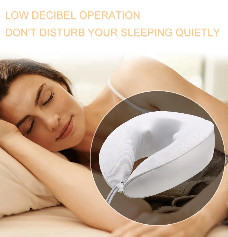 New Release Solid Cervical Memory Foam Travel U Shape Massage Pillow Neck and Back Massager Pillow Shiatsu Heat