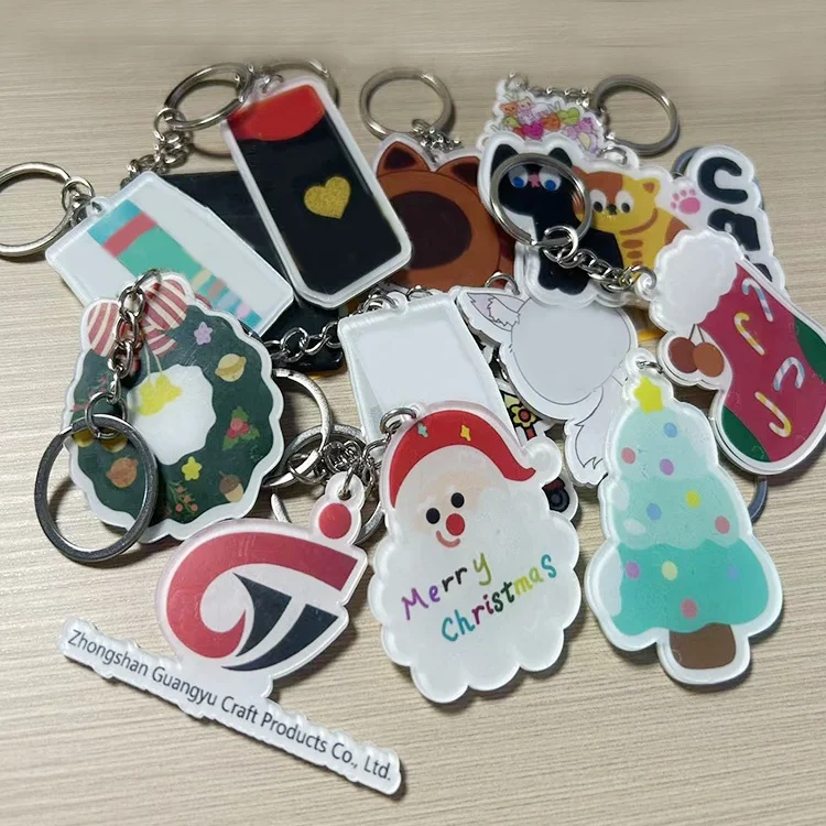 Wholesale Cute Music Cover Diy Cd Cassette Keyring Key Chain Acrylic Blank Dvd Album Nfc Custom Box Case Mini Plastic Keychain