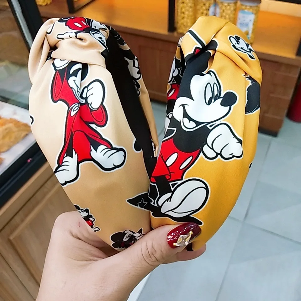 mickey mouse headbands cartoon print minnie beauty headband hair accessories for kids girls headbands