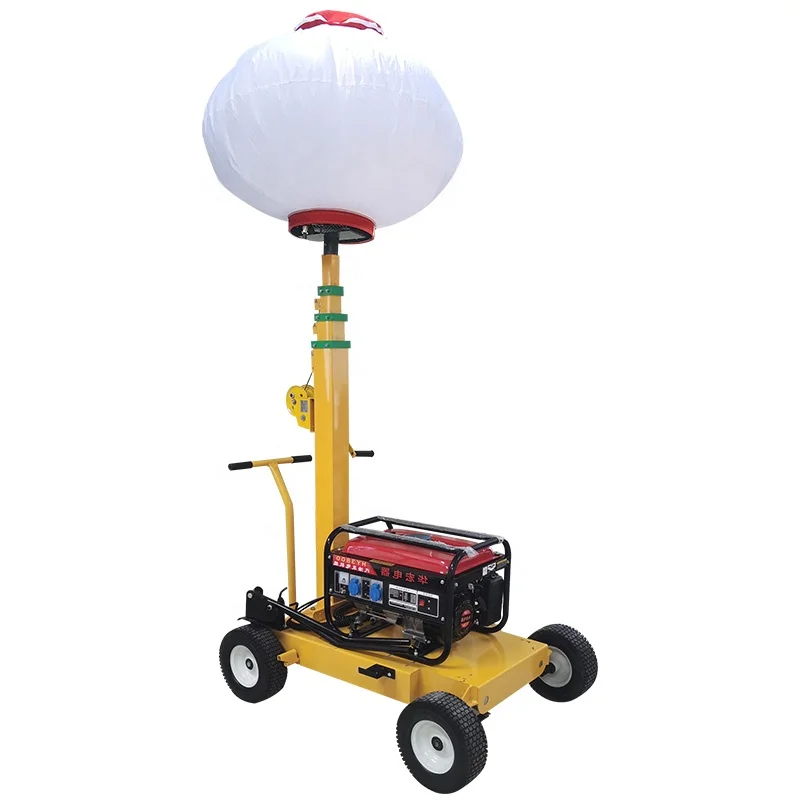 2024 Hot Sale Pushcart Type Powerful Electric Light Tower Gasoline Engineled Mast Lift Light