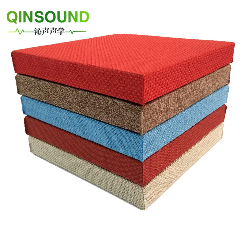 noise absorbing material sound insulation floor cinema walls Eco protection fabric acoustic panel