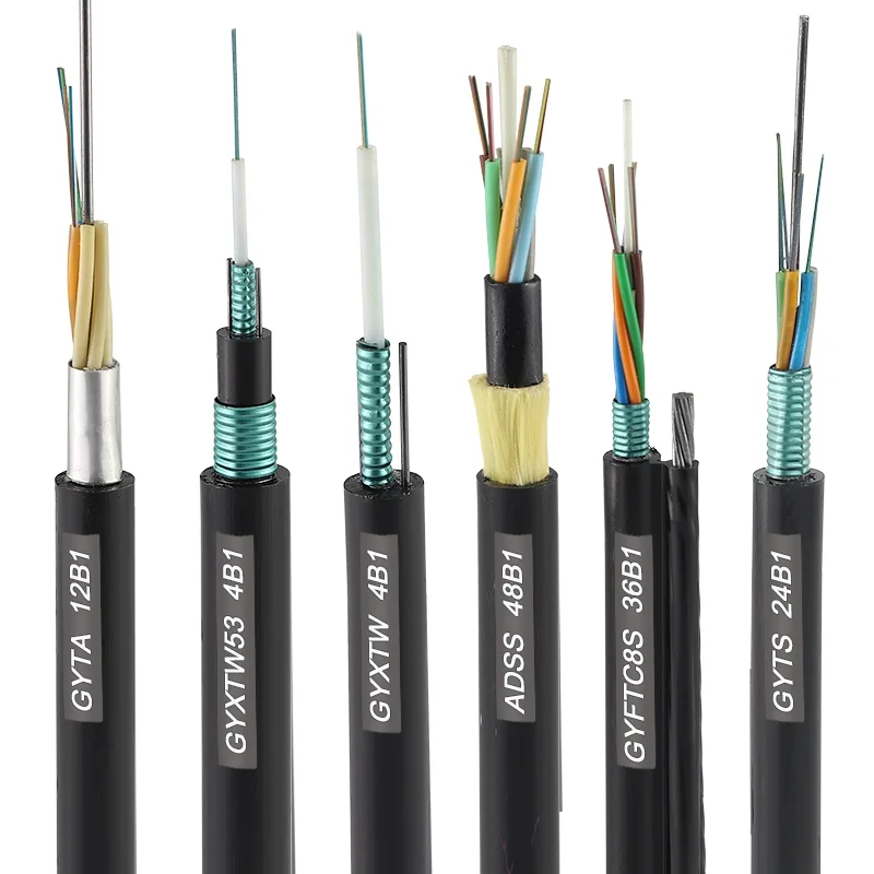 Outdoor Single/ Multi mode optical fiber cable GYTA/GYTS/ADSS/GYXTW/GYTA53/GYTS53/GYFTY/GYXTC8S/GYTC8S fiber optic cable