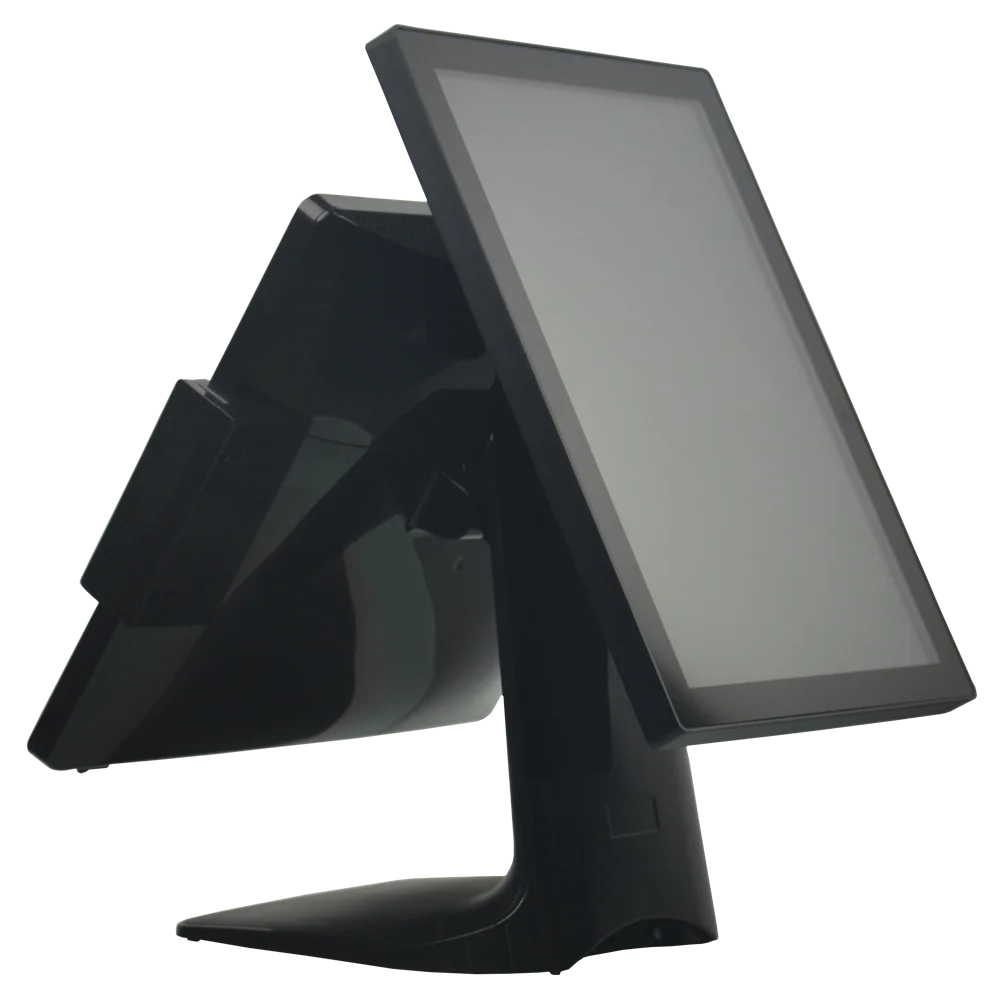 Windows 15 inch Epos dual screen touchscreen POS terminal with portrait mount mode customer facing display