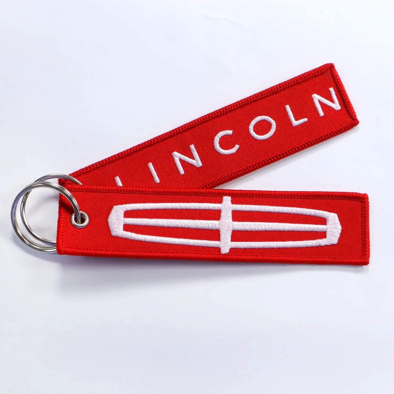 Wholesale Custom Double Sided Embroidery Keychains Flight Jet Tag/Car Brand/Motorcycle Key Chain With Promotional Gift