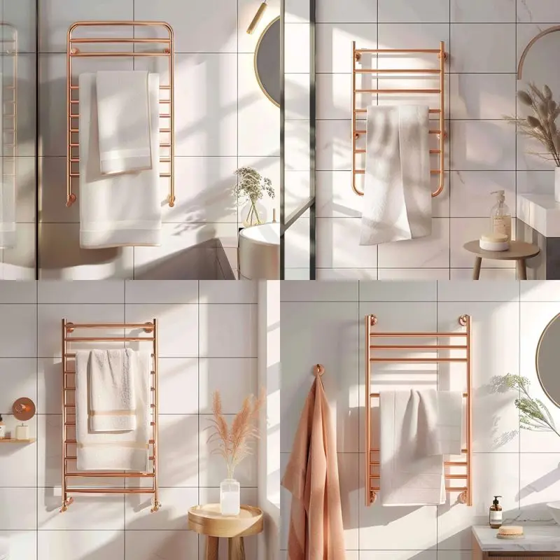 Luxury Smart Spa Warmer Radiator Ss304 Electric Heated Towel Racks