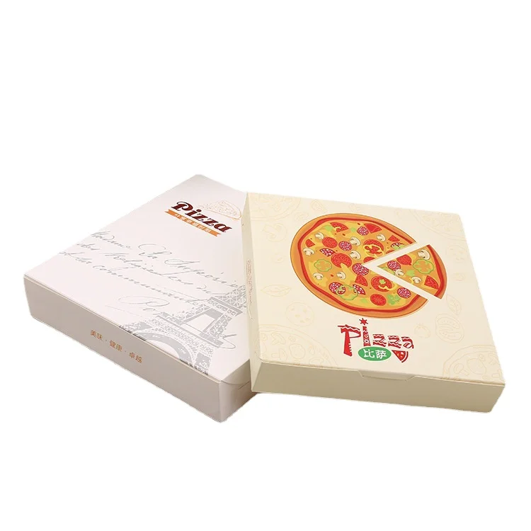 Order pizza delivery food handle box special cardboard box folding packaging PIZZA baking box