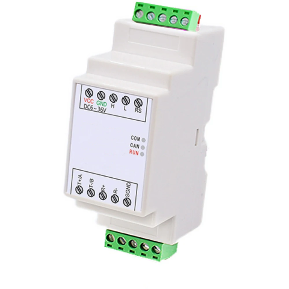 Taidacent Din Rail RS422 RS485 to CANBUS RS232 Serial Port to RS422 RS485 Converter MODBUS TCP CAN Adapter