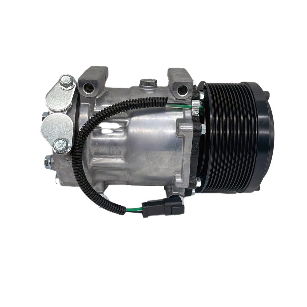 7H15 24V 12PK A/C compressor for caterpillar 323D/323B 372-9295/3729295/SD-6095 Gas compressor air conditioning compressor