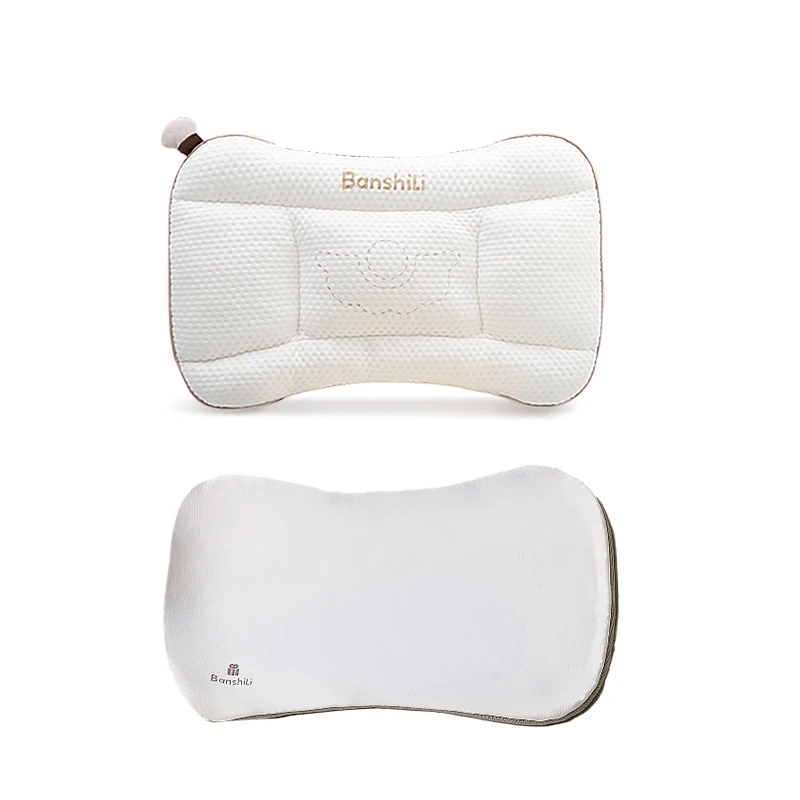 Soft Microfiber PE Material Fill Baby Crib Pillow 2 Pieces Set Baby Neck Sleep Toddler Kids Soothing Pillow