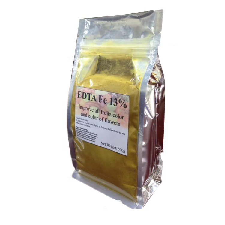 Chelated Fertilizer Water Soluble EDTA Fe 13% Organic Fertilizer edta fe