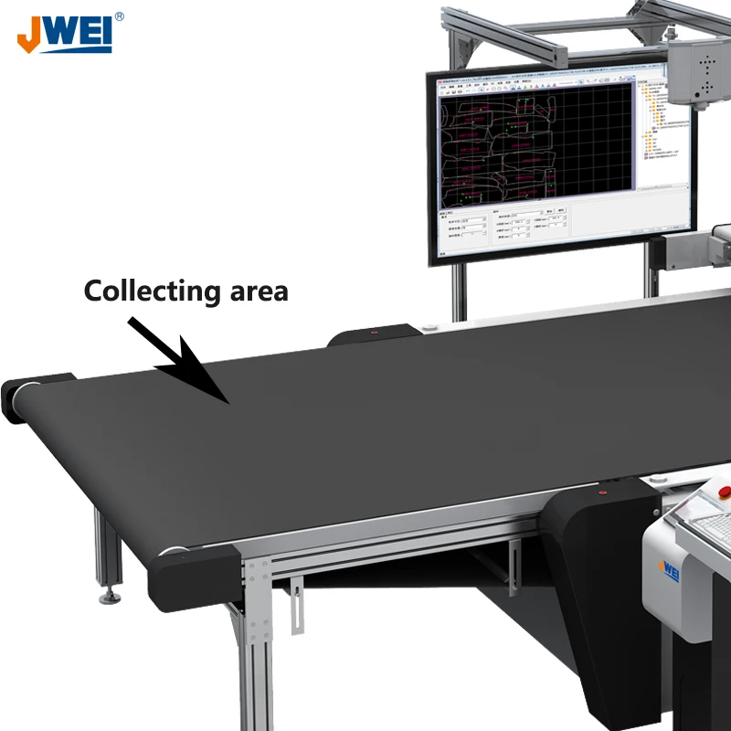 2516/2518/3121 full-auto feeding Garment  cutter with round knife for printed sportswear/Apparel Textile/fabric/leather cutting