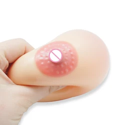 Eco-friendly Fake Boobs Model Tricky Stress Relieving Liquid Filled  Anti Stress Ball Funny Breast Stress Ball