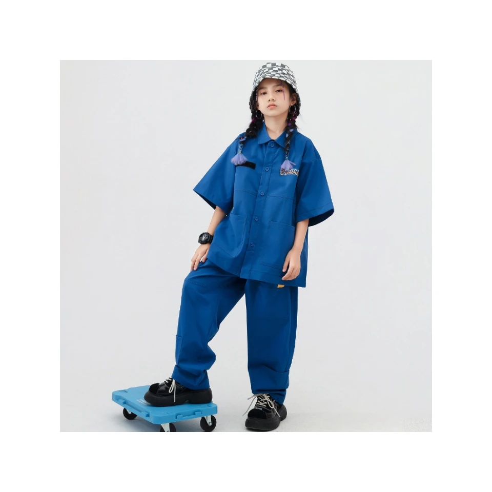 Kids  Hip Hop Clothing Concert Leopard print Shirt Tops Streetwear Shorts For Girl Boy Jazz Dance Costume Stage Wear Clothes