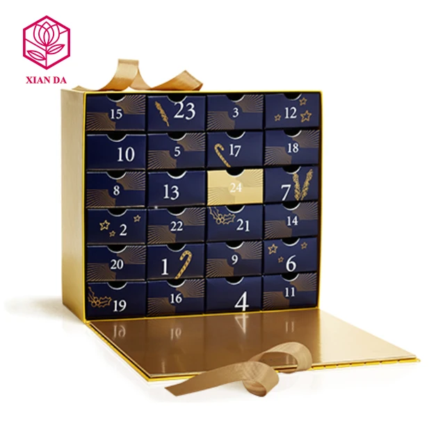 24 шт., коробка с календарём для косметики