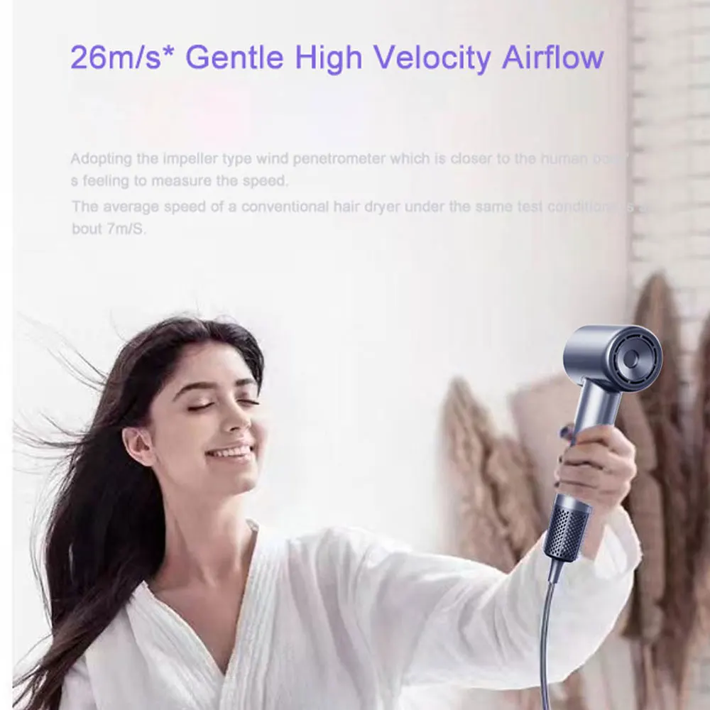 Hot Sale Leakage Protection Bldc High Speed Hair Dryer 110000Rpm Motor Ionic Technology Fast Drying Natural Ionic Electric Dryer