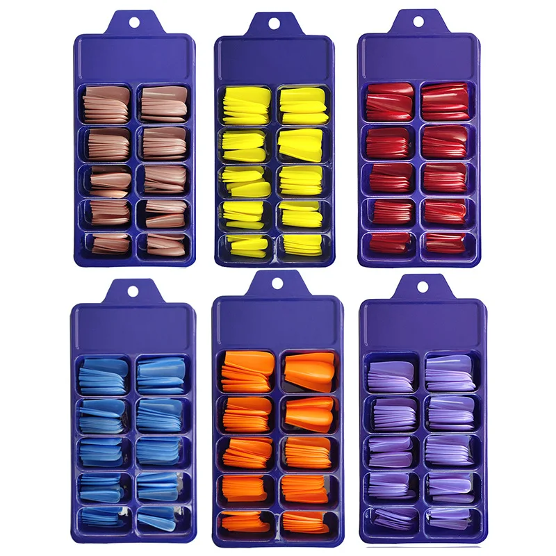 
100pcs set package bulk nail bright matte frosted whole sale supplier nail polish color set nail products gel manicure tips 