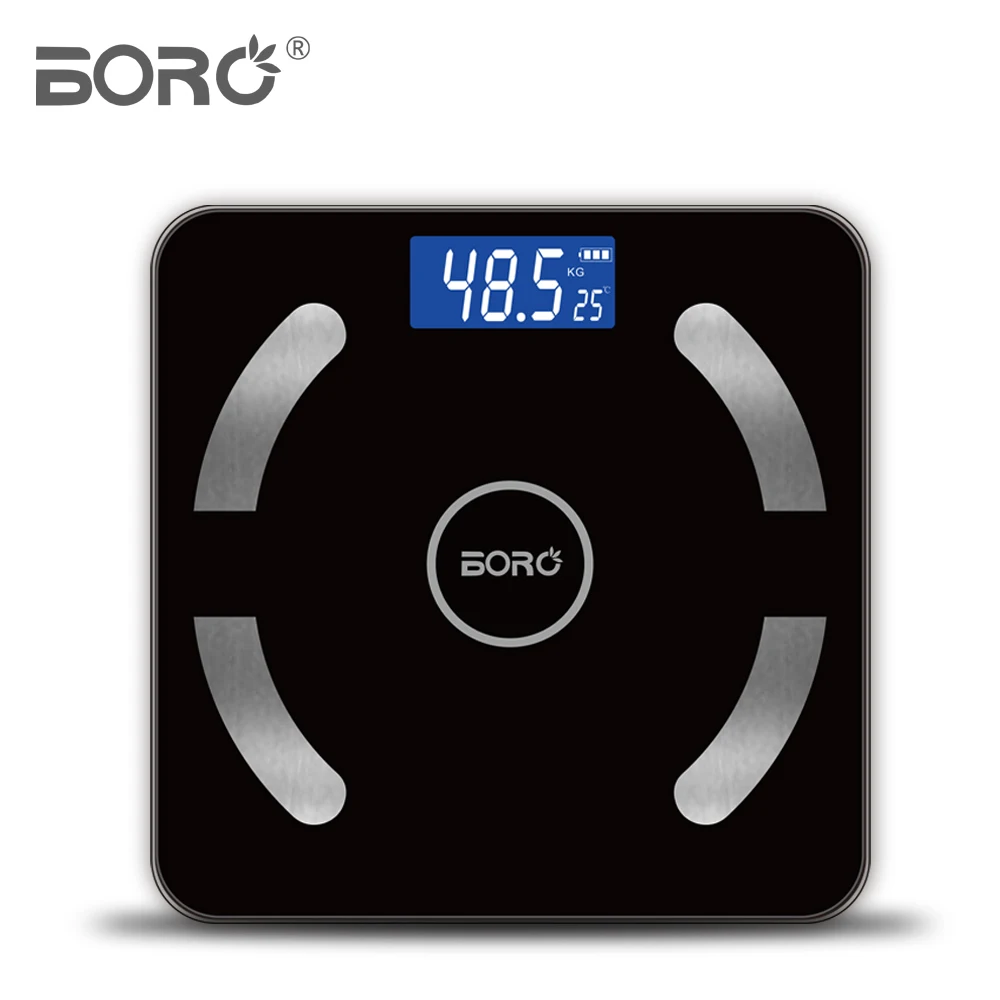 BL 2801 High quality bmi bathroom scale body weighing smart personal glass body fat scales with app (1600248011161)