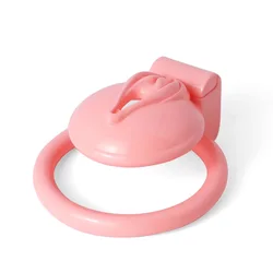 Pussy Shape Chastity Premium Pink Paint Lightweight  Chastity Device 3D Printed Cock Cage