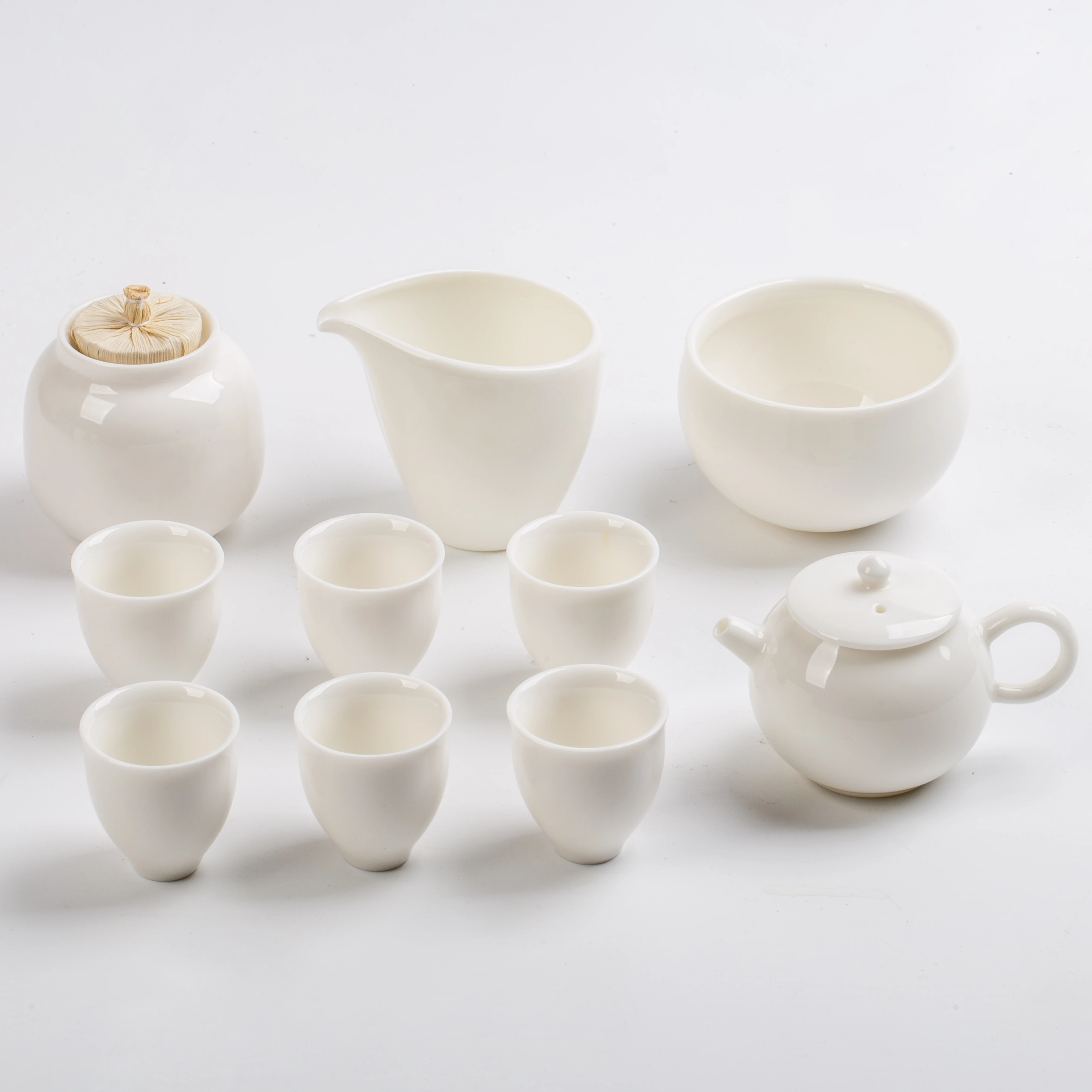 
The Song-style ceramic set Chinese tea 10 pcs bone tea set 