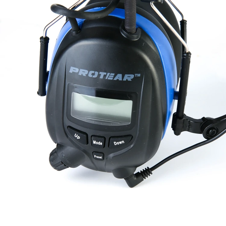 Electronic Hearing Protector with AM/FM Radio safety earmuff Active Noise Cancelling Blue Tooth earmuff