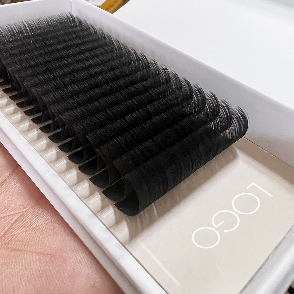 Classic faux mink lashes extensions 0.05 0.07 dark matte easy make fanning private label volume cashmere eyelash extensions