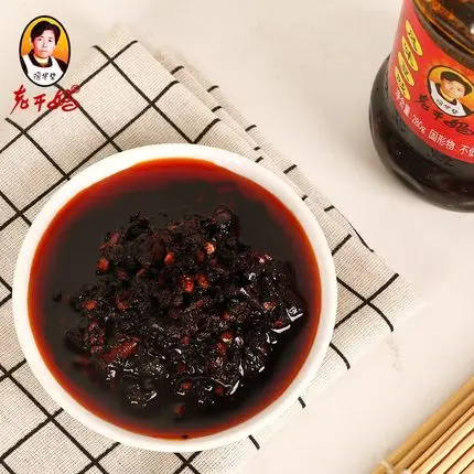 Chinese hot sauce Lao Gan Ma black bean sauce chili rice bibimbap hot sauce