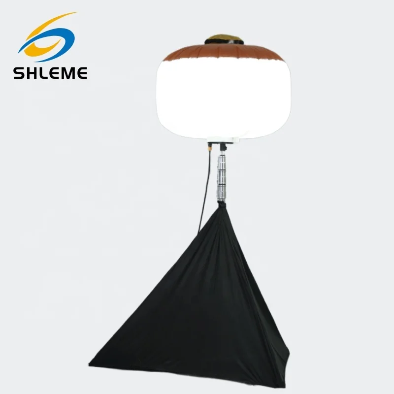 China 400W Portable LED Construction Hand Crank Tripod Balls Lighting Tower