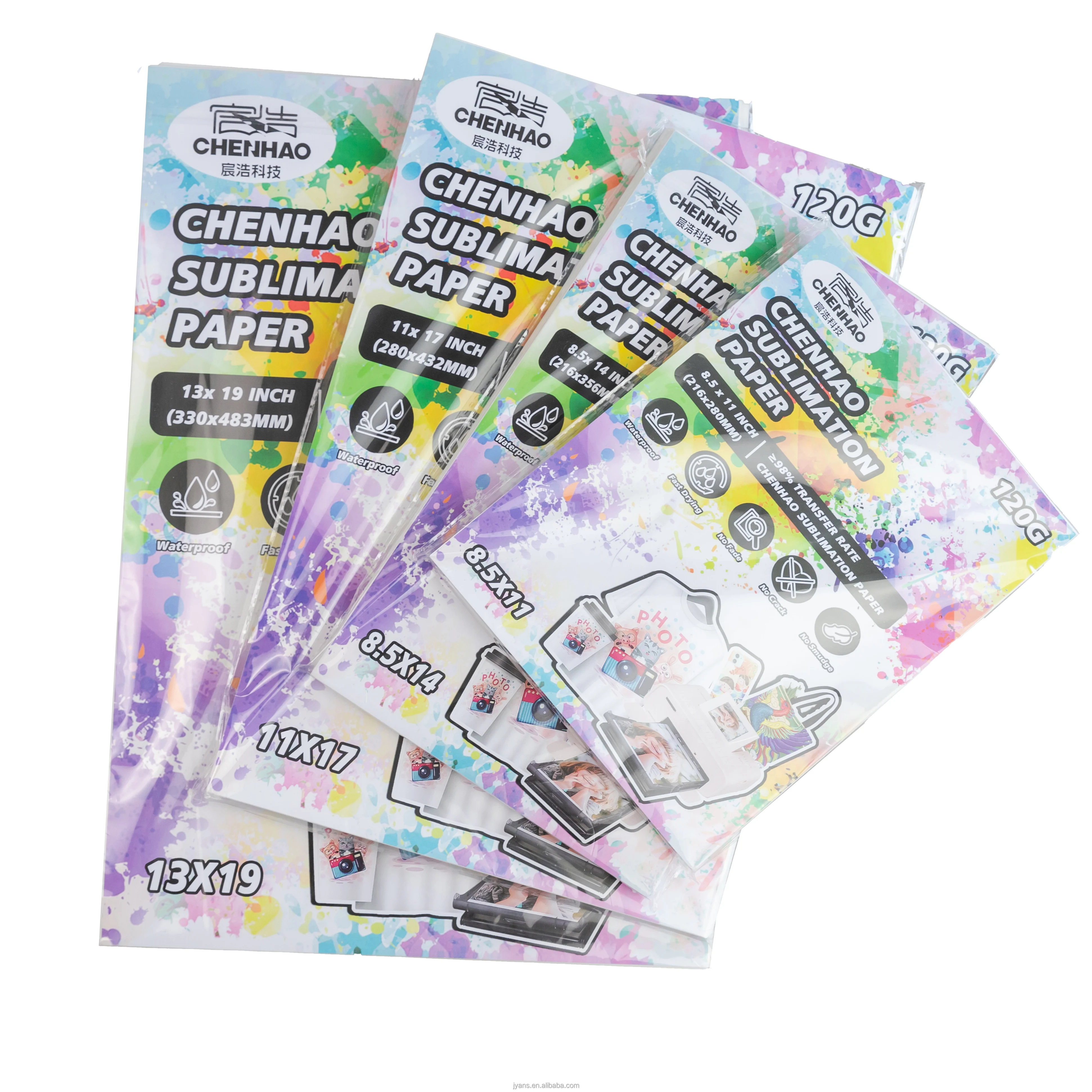 2022 oem custom package logo A3 A4 size 100 pcs heat transfer paper heat press sublimation paper For Epson 7820 Et-2760