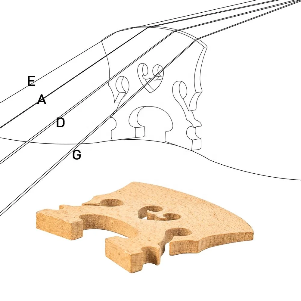 NAOMI Violin Bridge Maple Baroque Violin Parts 4/4 3/4 1/2 1/4 1/8 Acoustic Violin Bridge