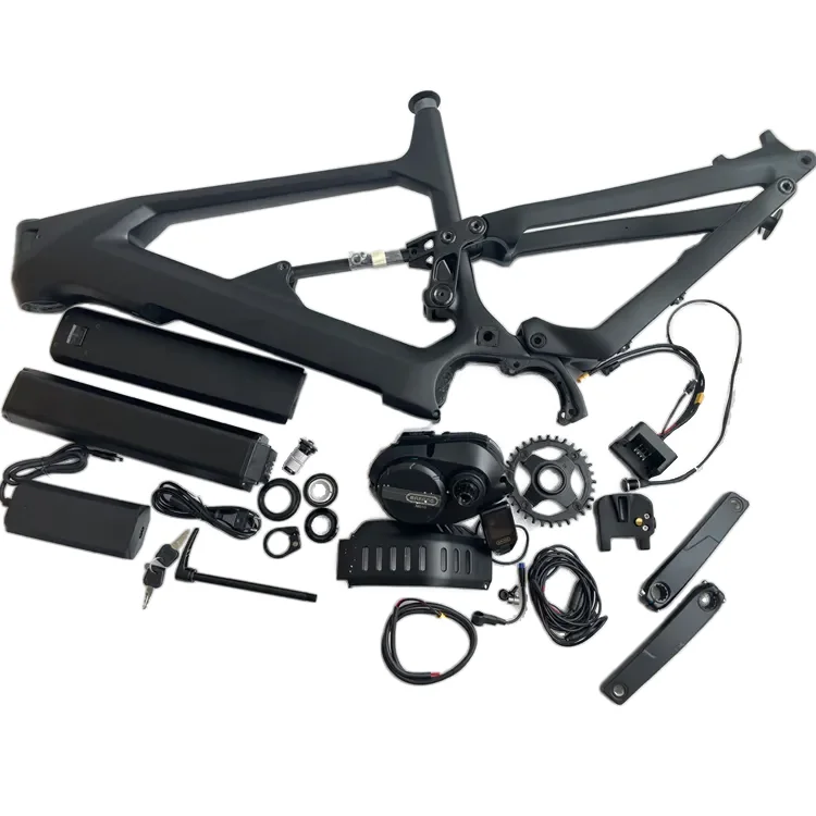 Рамка из углеродного волокна EMTB Enduro подходит для двигателя Bafang motorm Mid Motor M510 M560 M600 Dengfu E10 Ebike с полной подвеской AM Frame