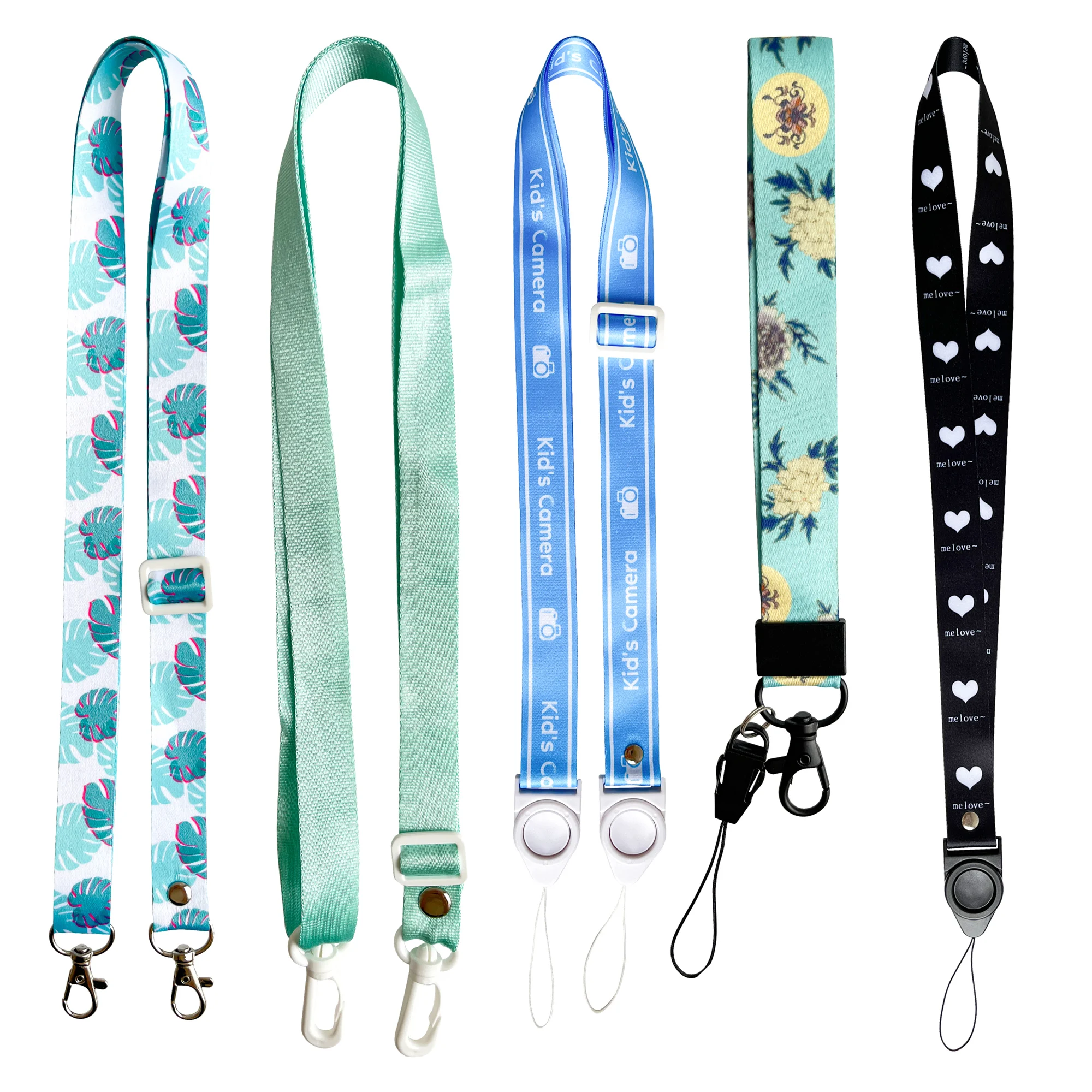 Nylon Woven Anime Teacher Printed Lanyard Sublimation Keychain Lanyards Strap Phone Polyester Custom Lanyard With Logo Customize