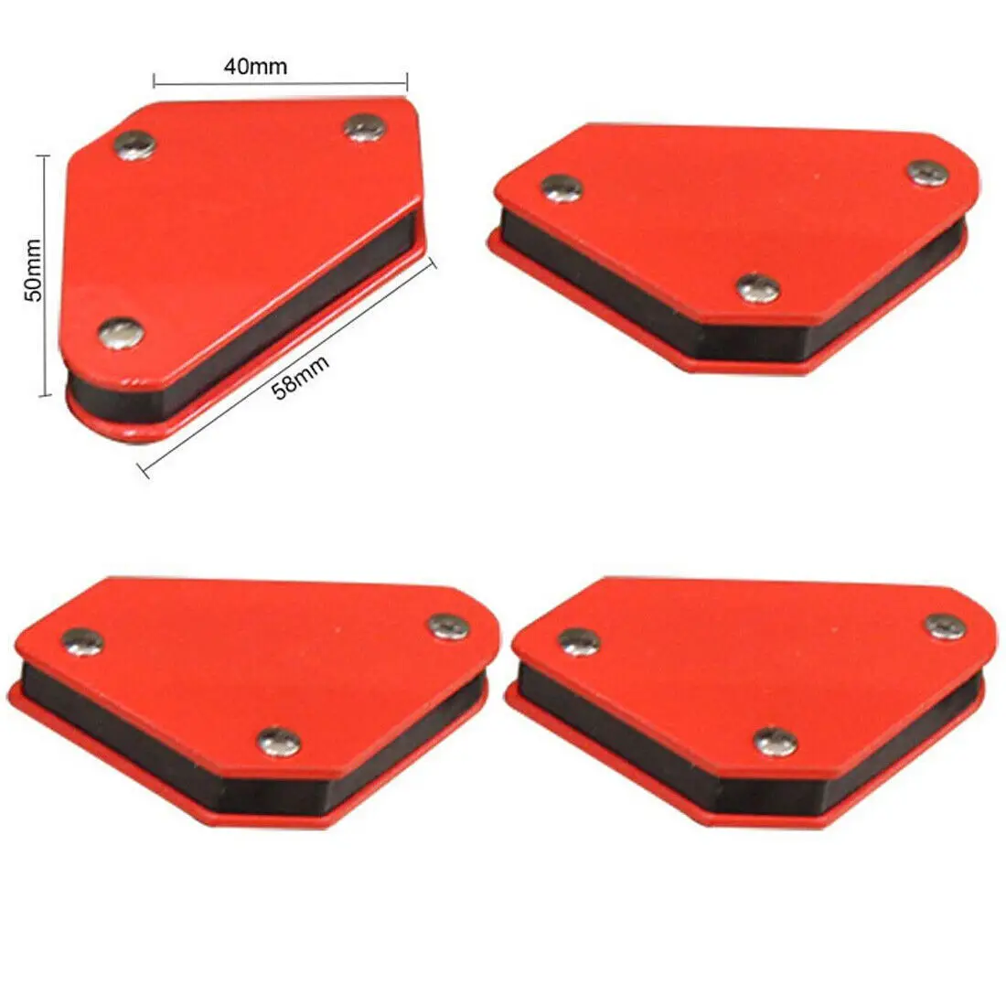 Set Of 4 Welding Magnet Set Magnetic Square Welder Holder Arrow Magnet 45/90/135 Degree 4.5KG/10LB