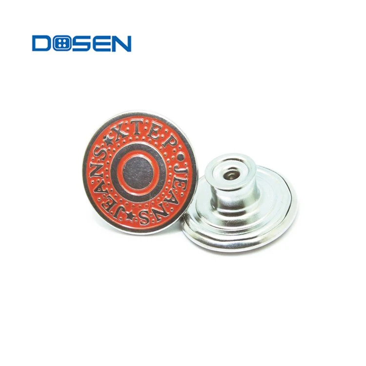 Customizable Personalized Jean Button Zinc Alloy Jeans Accessory for Men and Women