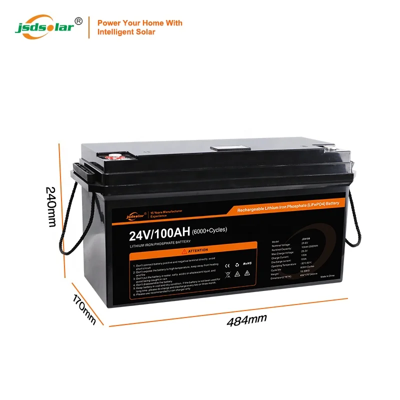 Full capacity 24V Lithium Battery Rechargeable 100AH 200AH LiFePO4 Battery Pack Deep Cycle Lithium Ion energy storage Battery