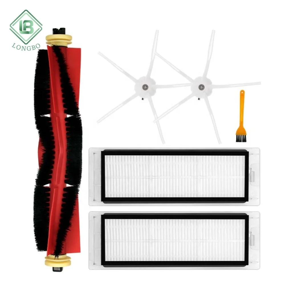 Removable Main Roller Brush Side Brush Hepa Filter Fit For Xiaomi Roborock S4 S5 Max S6 Maxv Robot Vacuum Cleaner Parts