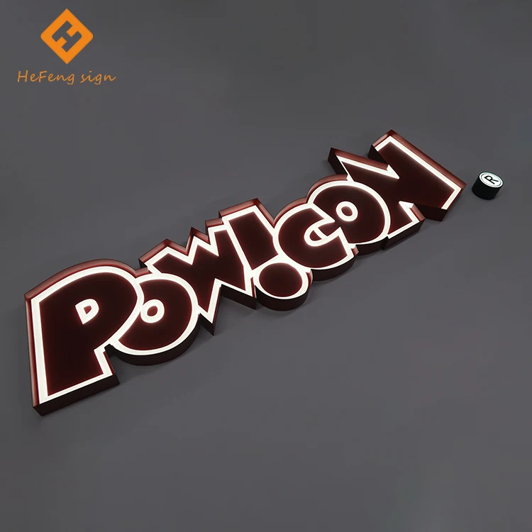 Neon light sign custom logo acrylic custom advertising sign 3d led letters
