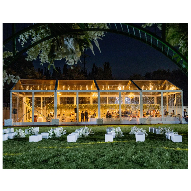 Aluminum Luxury Marquee Event Wedding Tent With Cassette Floor Trade Show Tents