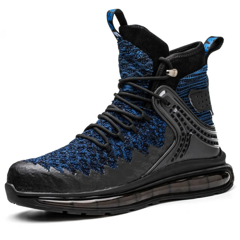 Осенние рабочие ботинки, безопасная обувь со стальным носком, Мужская защитная обувь, защита от ударов, высокие защитные ботинки, промышленные ботинки для безопасности