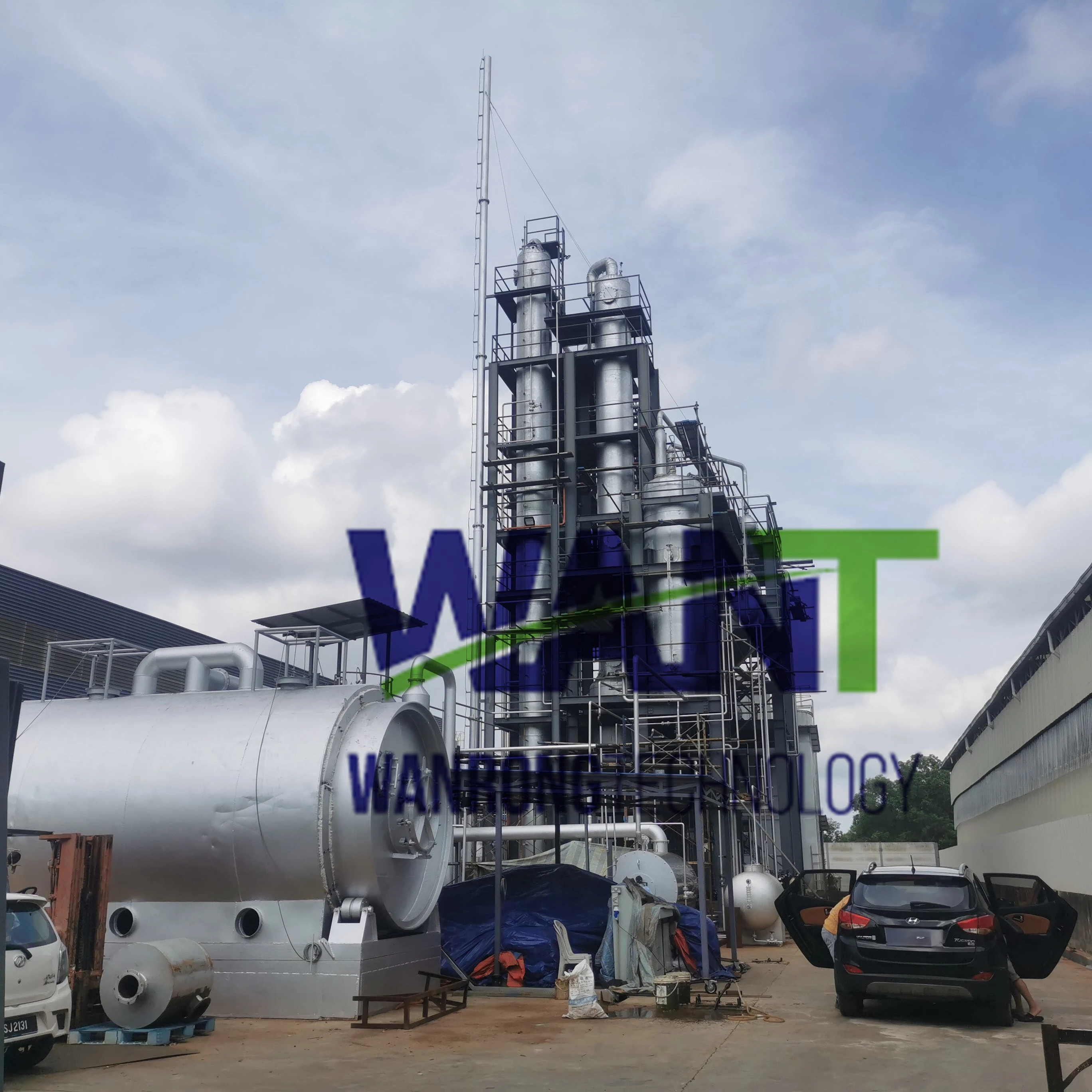 1-200 Tons DCS Automatic High Capacity Waste Engine Oil Refinery Industrial Equipment for diesel Machine