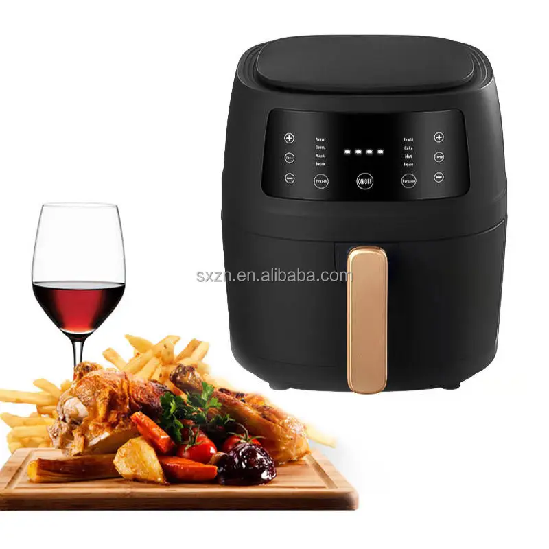 Air Fryer,8L Fryer Oil Free Oven Commercial Digital With Stainless Steel Home Use Touch Screen Air Fryer