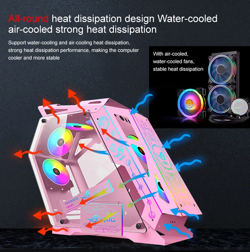 Best Selling Products 2023 Factory Price Low MOQ ATX/Micro-ATX PC Case PC Gaming RGB Fan Computer Case & PC Towers