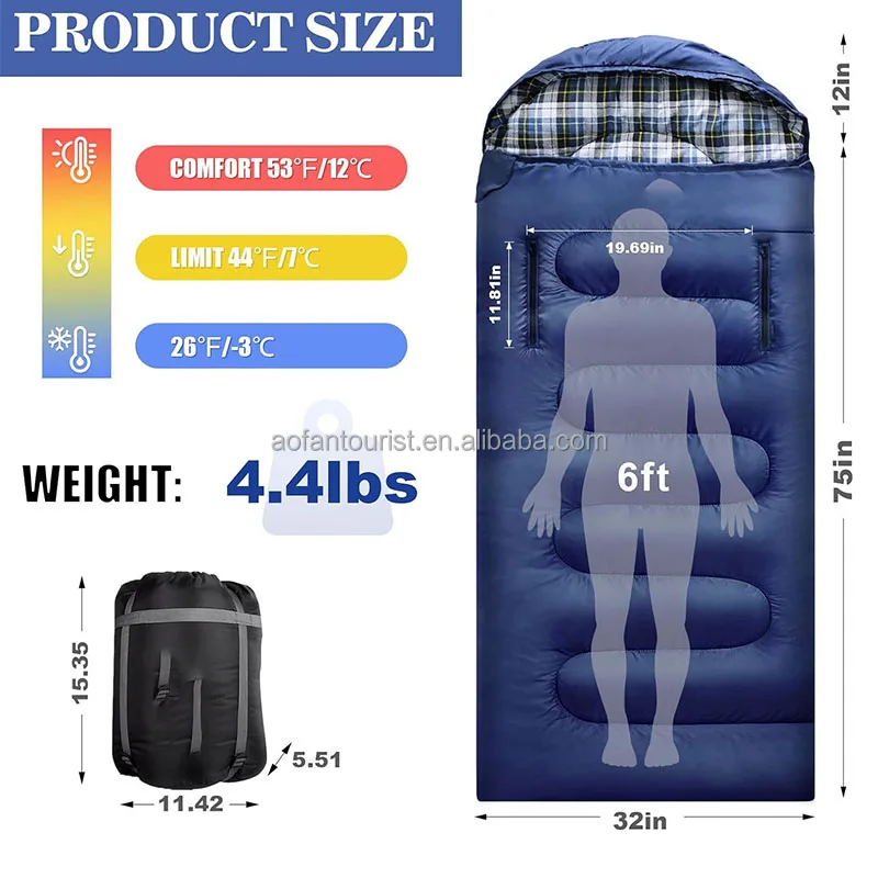 Camping Sleeping Bag Winter Tourist Sleeping Bags Portable Tent Travel Backpacking Sleeping Bag For Hiking Camping Equipment