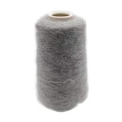1/5.5nm 45% acrylic 30% nylon 25% bead polyester  yarn solid color acrylic brush yarn mossy yarn